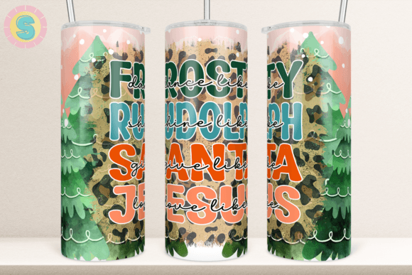 20Oz Christmas Tumbler Wrap Sublimation Graphics