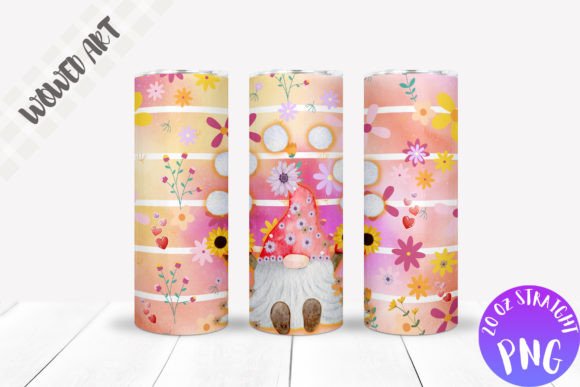 Christmas Gnome Skinny Tumbler Wrap: Graphics for Crafts & Content