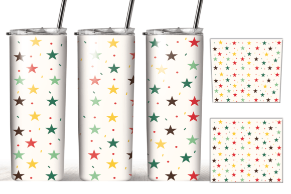 Christmas Stars Tumbler Wrap: Graphics & Crafts Done Right