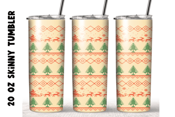 Knitted White Christmas 20oz Tumbler Graphics for Crafts
