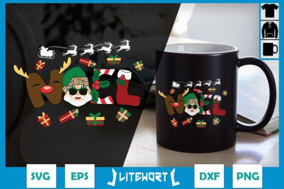 Noel Santa Christmas SVG: Graphics for Crafts Sellers
