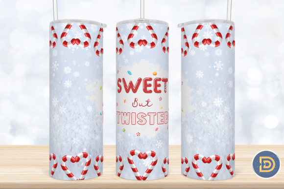 Sweet but Twisted Candy Cane Tumbler: Graphics for Crafts