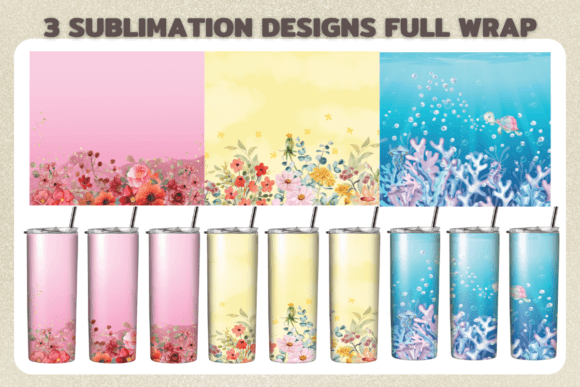 Watercolor Flowers Graphics for Crafts