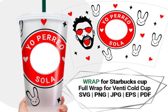 Wrap for Starbucks 24 Oz Cup: Graphics for Crafts & Content